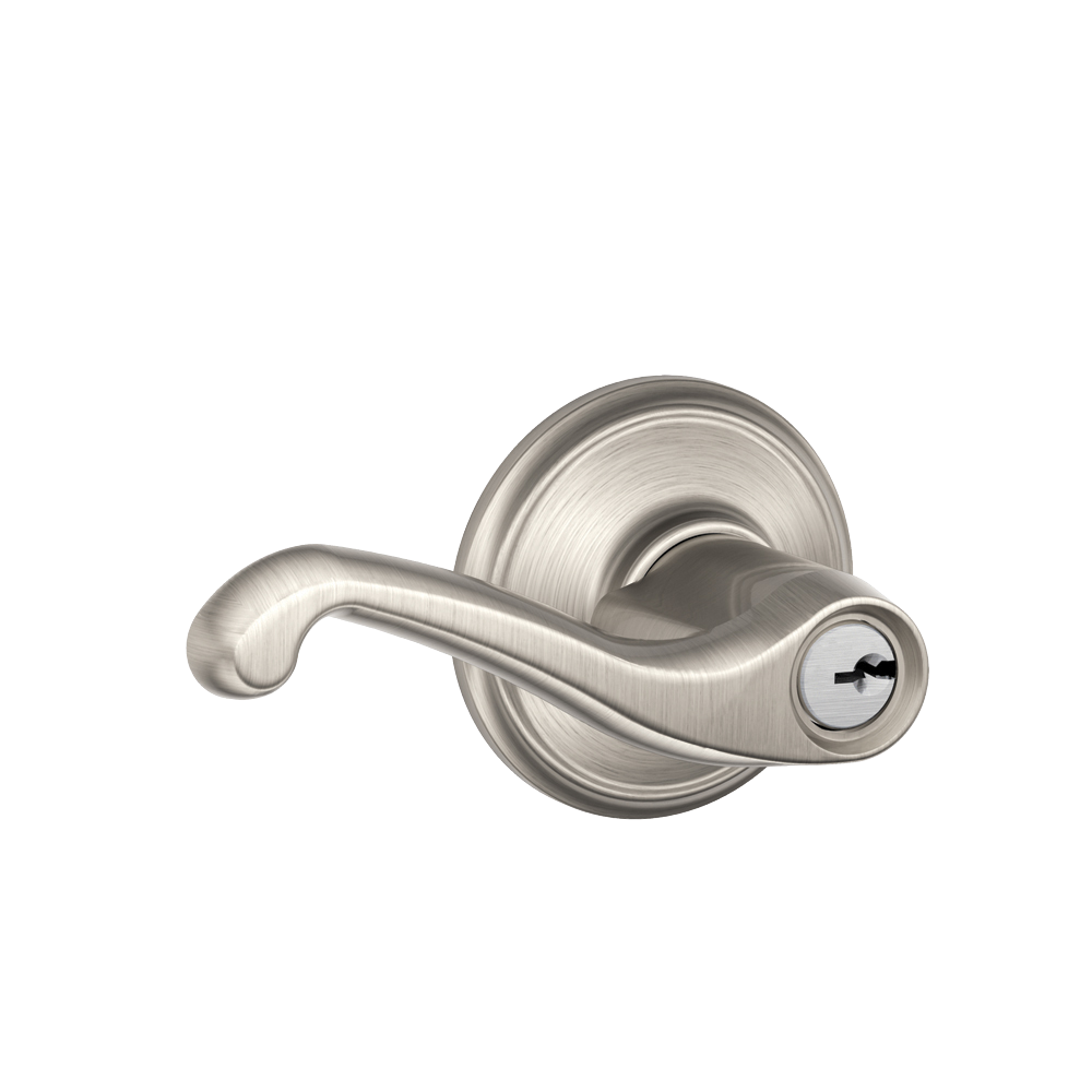 Satin Nickel Flair Lever (Inside and Out) (F51 FLA 619)