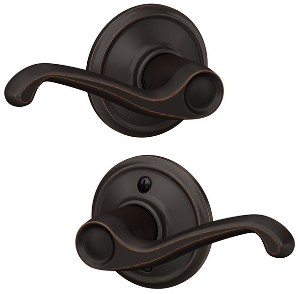 Aged Bronze Flair Lever (Both Sides) (F10 FLA 716)